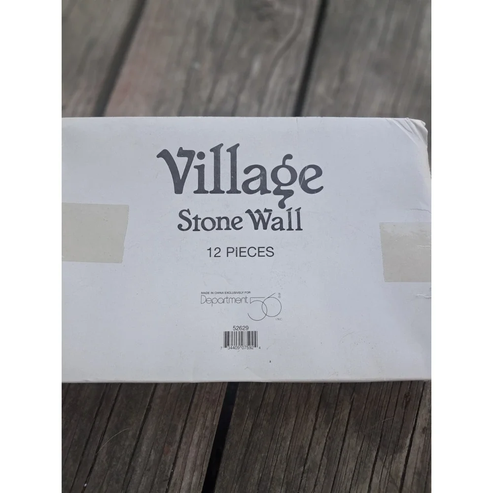 Department 56 Village Accessories Stone Wall 12 Piece Set
